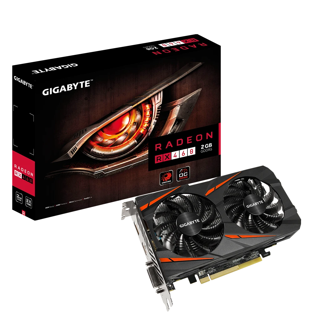 Gigabyte Radeon RX 460  WINDFORCE OC 2G